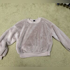 Wild Fable Cozy Purple furry Fleece Sweatshirt